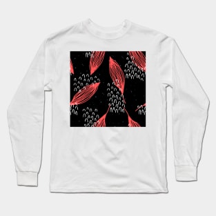 NEON LEAFY PATTERN Long Sleeve T-Shirt